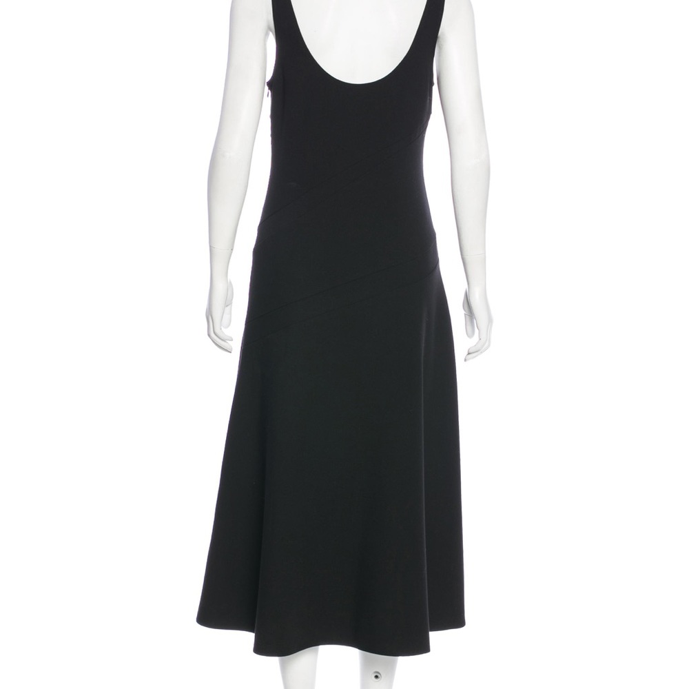 Black midi dress